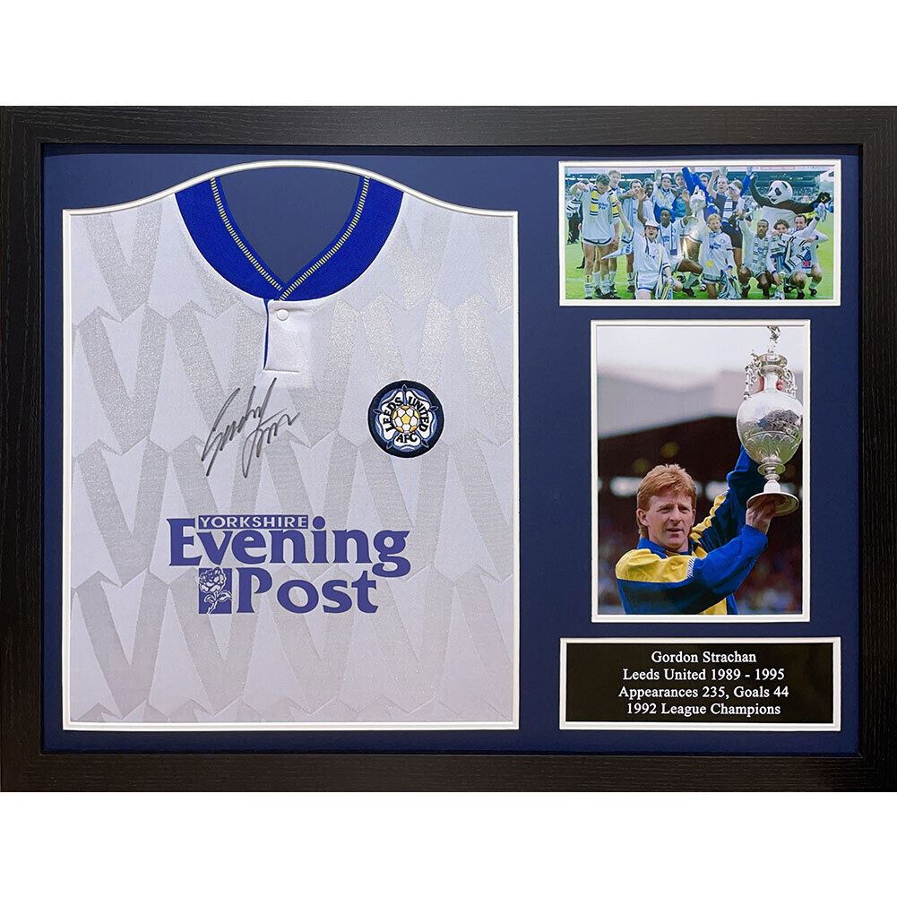 Leeds United FC 1992 Gordon Strachan Signed Shirt Framed | eBay UK