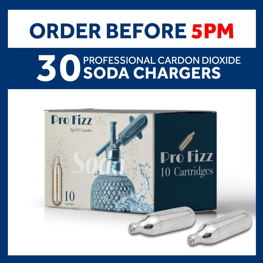 Pro Fizz 8g CO2 Cartridges Non-Threaded ADD Soda Siphon CO2 Syphon Gas Bulbs - Picture 5 of 8