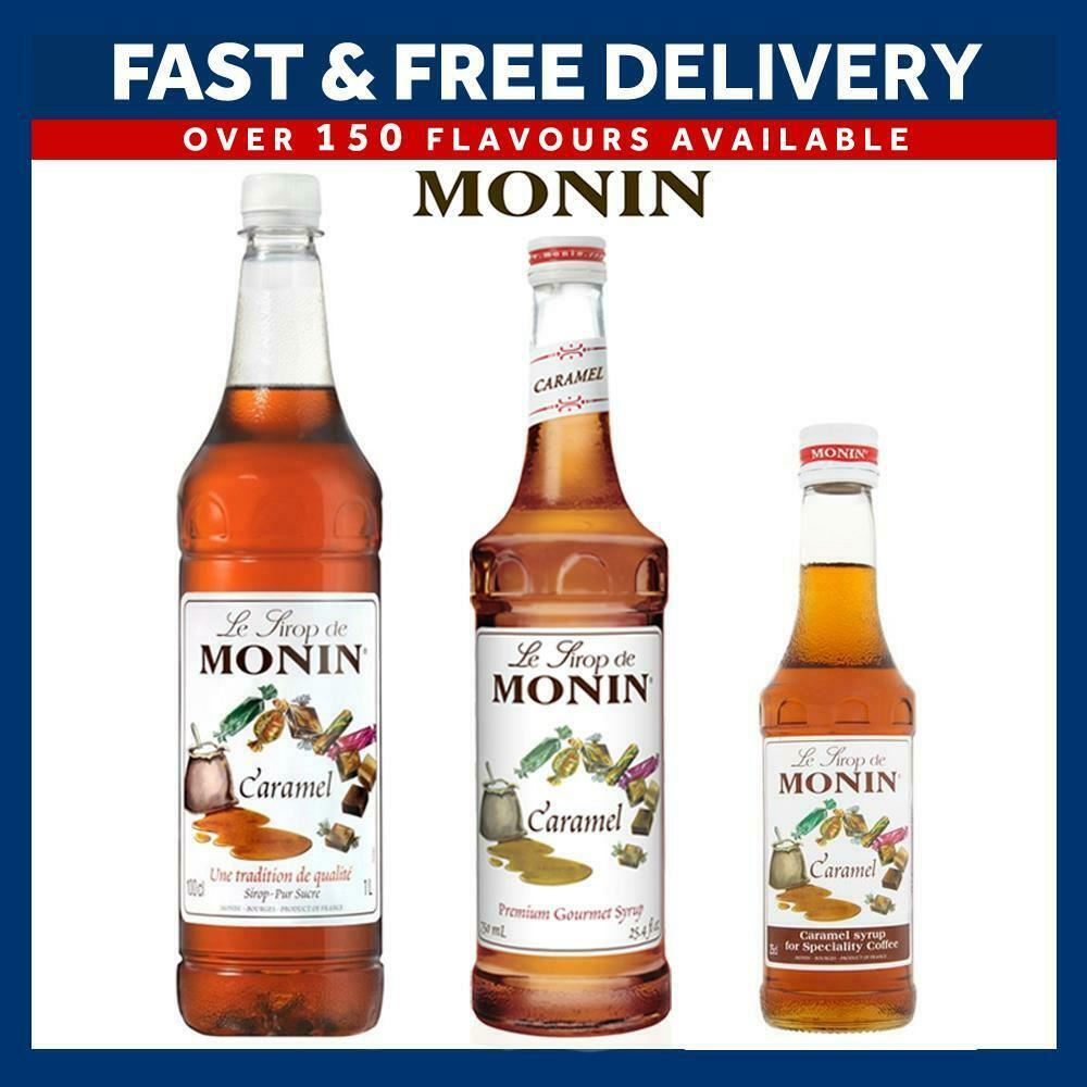 MONIN Premium Coffee Syrups Multiple Flavours & Sizes As Used by