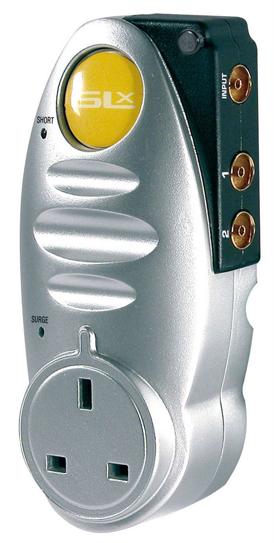 SLx Gold 2 Way PlugThrough TV Signal Booster with Built In 4G Filter