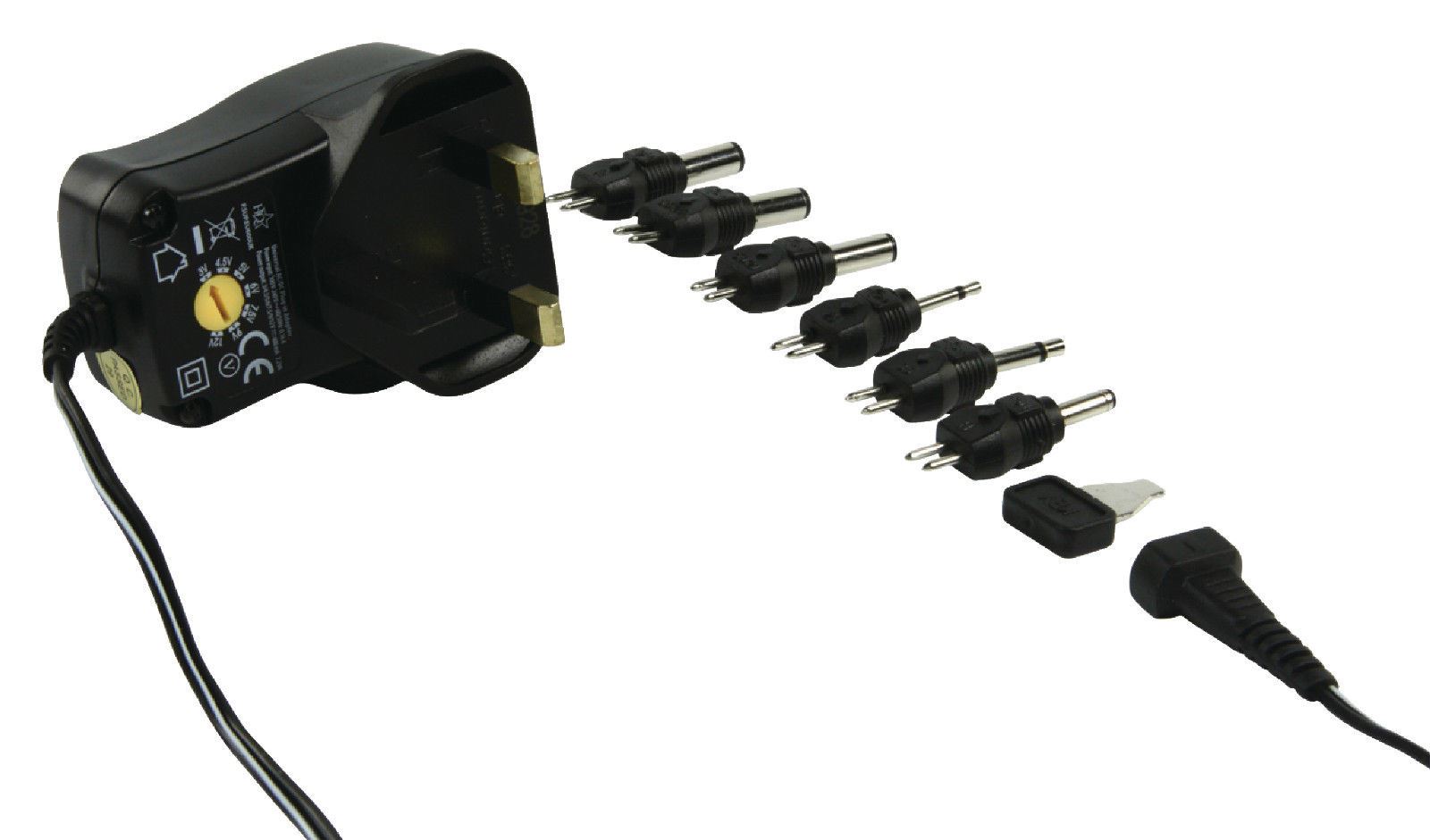 HQ Universal AC/DC Adapter 600mA 3V, 4.5V, 5V, 6V, 9V and 12V output eBay