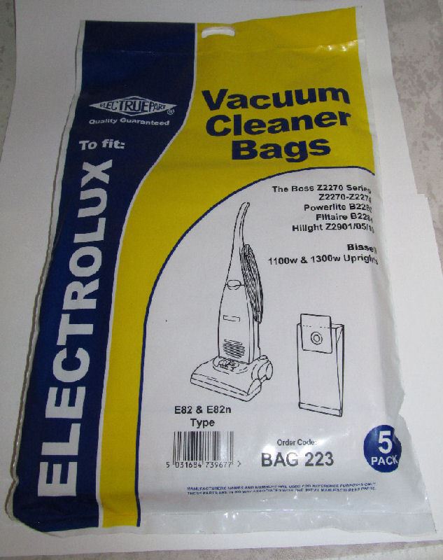 Electruepart BAG 262 pack of 5 Vacuum Cleaner Bags to fit Bosch Vacuum