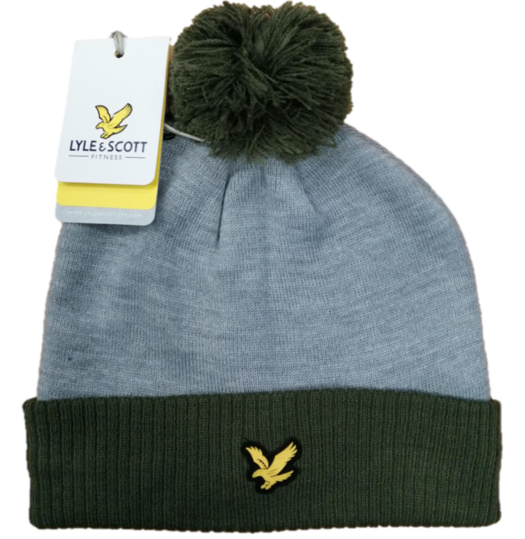 Lyle \u0026 Scott Mens Unisex Beanie Hat Pom 