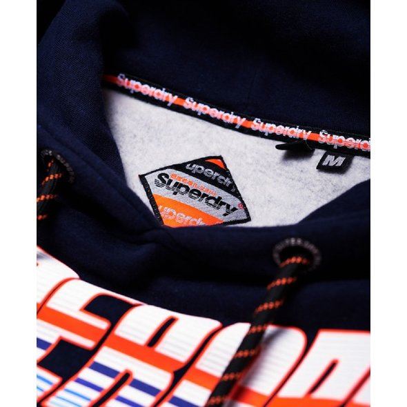 SuperDry Men/'s Classic Vintage Hoodie Navy//Black//Grey//Red