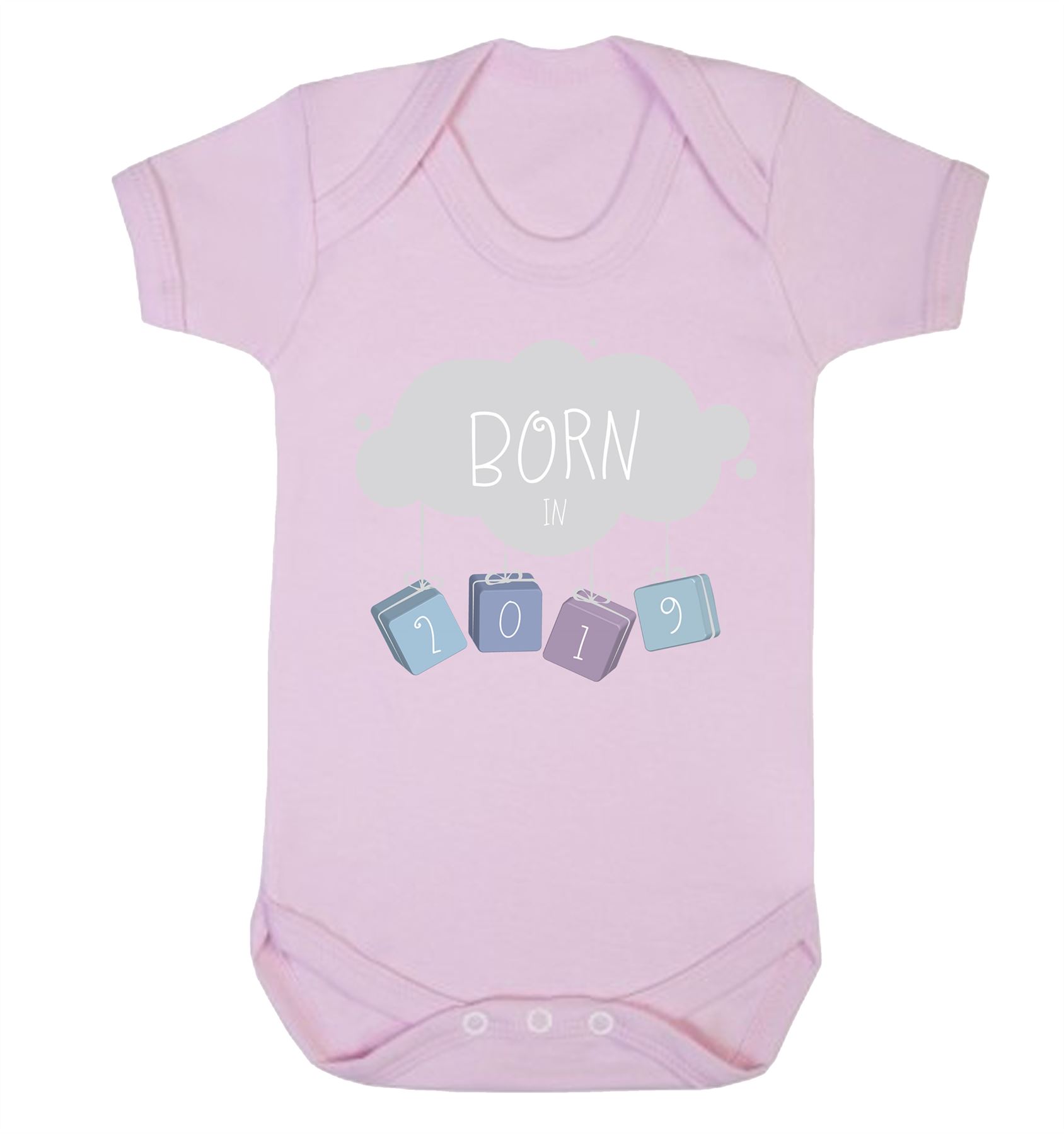 Born in 2019 Babygrow Gift Kids Romper Xmas Birthday present body suit  cute