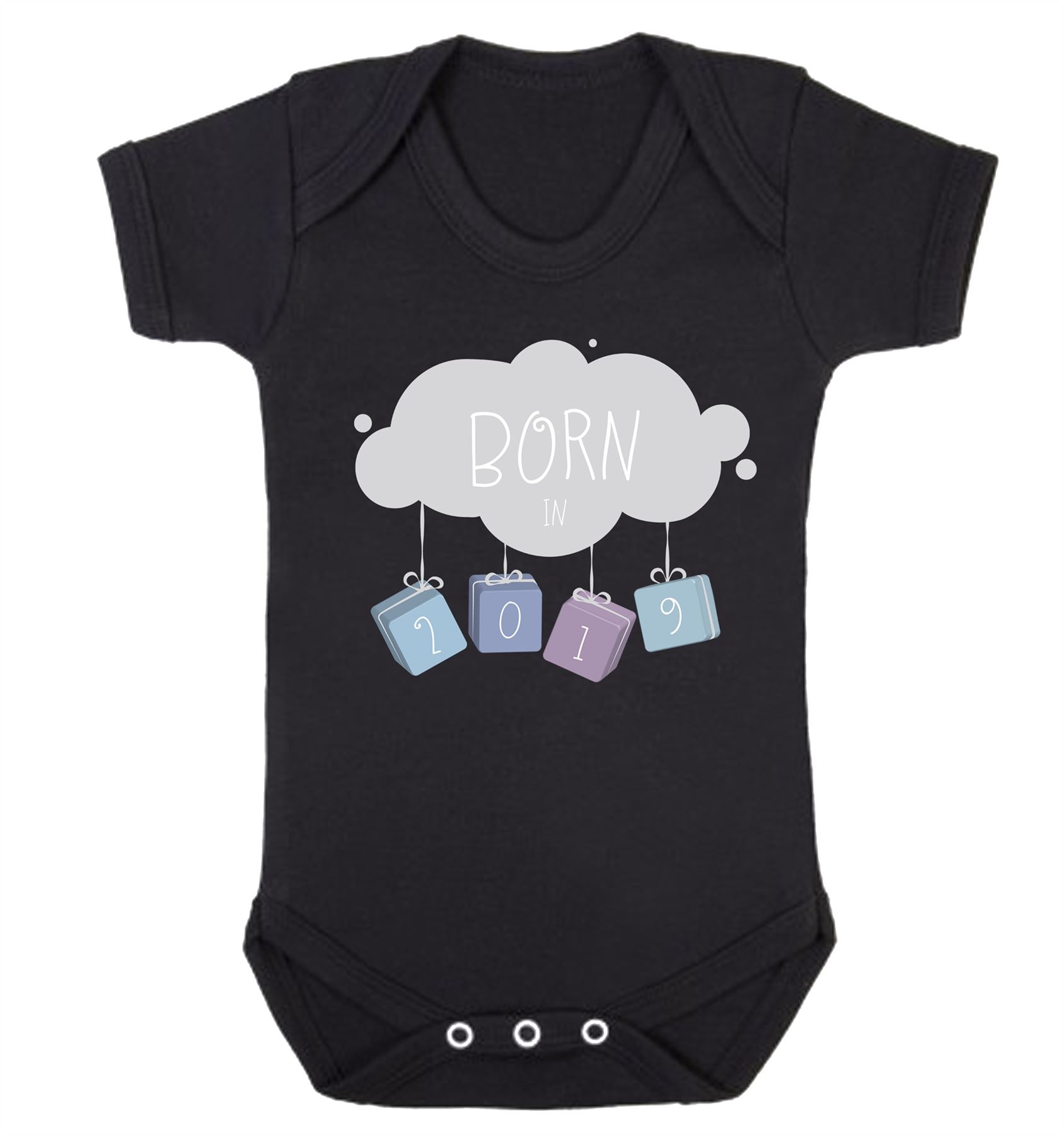 Born in 2019 Babygrow Gift Kids Romper Xmas Birthday present body suit  cute