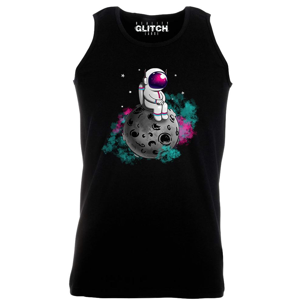Spaceman Moon Mens Vest Asteroid Funny Science Cool Stars Astro Planet Stars - Picture 9 of 18