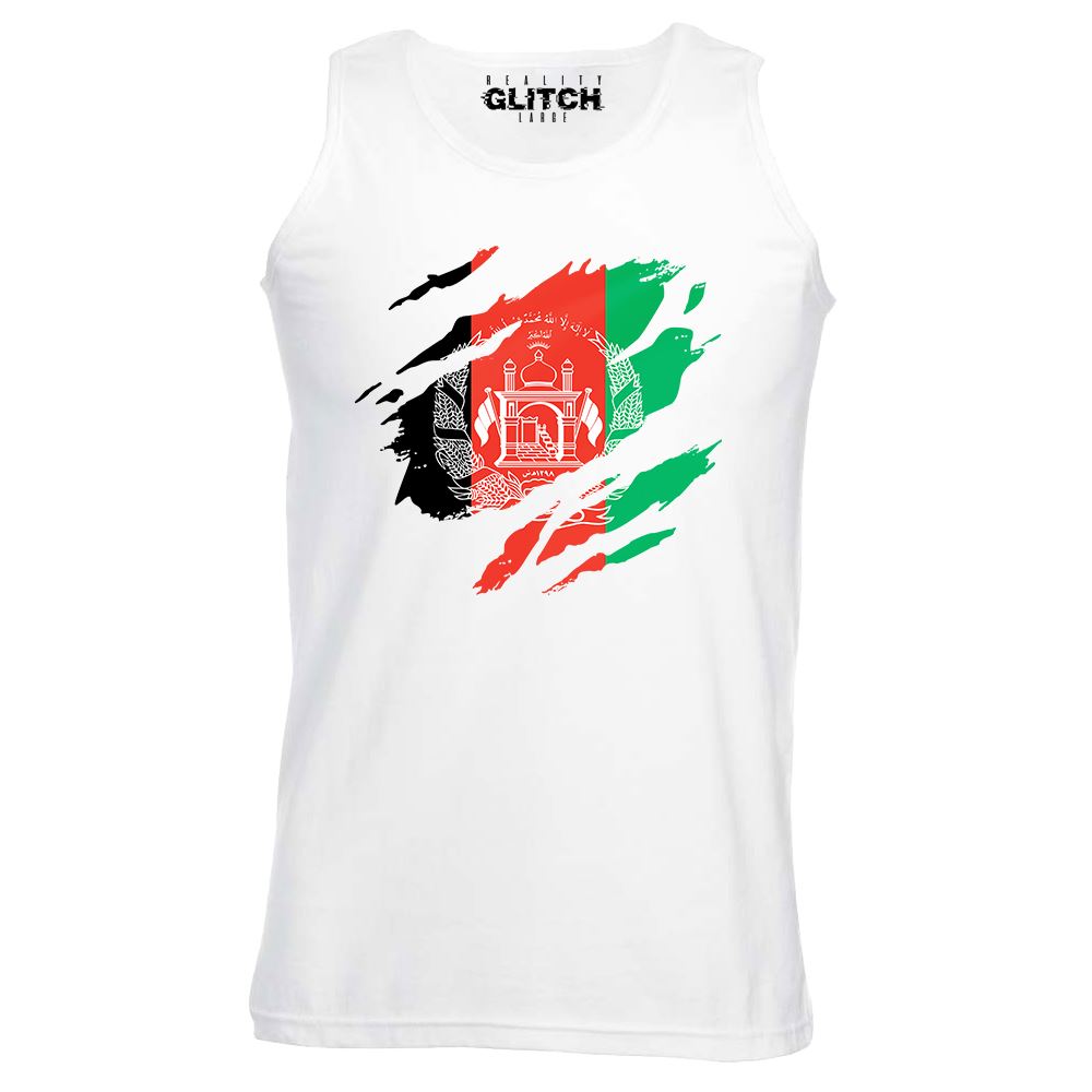 Torn Afghanistan Flag Men's Vest Afghan Country National Olympics Proud - Picture 9 of 15