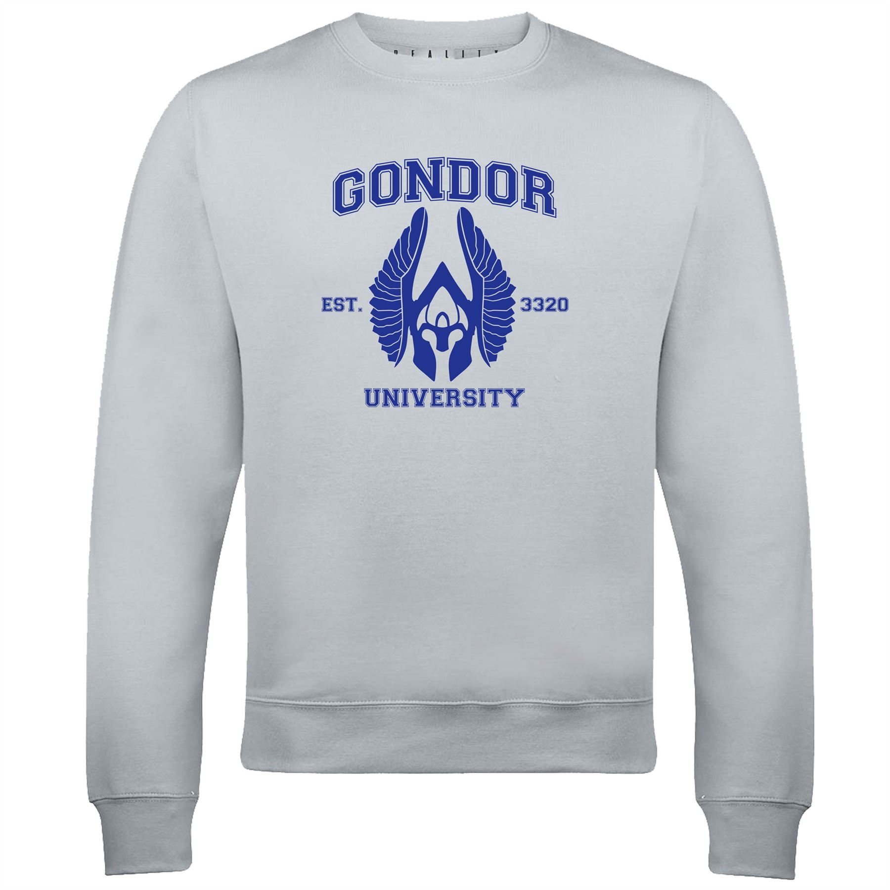 Gondor University Mens Sweatshirt Rings Hobbit Gandalf Frodo - Picture 5 of 17