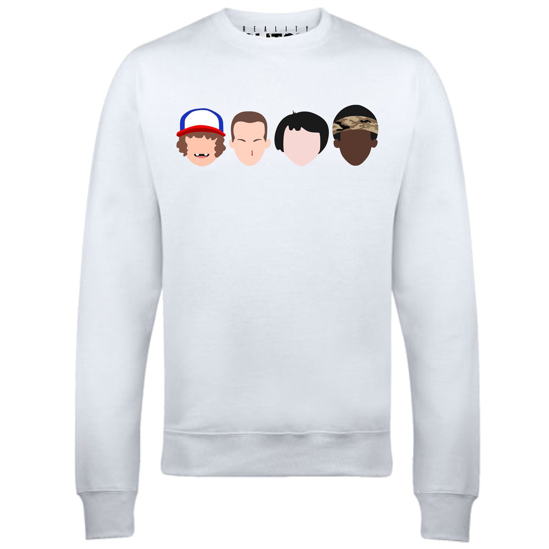 Stranger Faces Sweatshirt - GIFT BOX SET STRANGER ELEVEN THINGS HORROR DVD TV - Picture 15 of 16