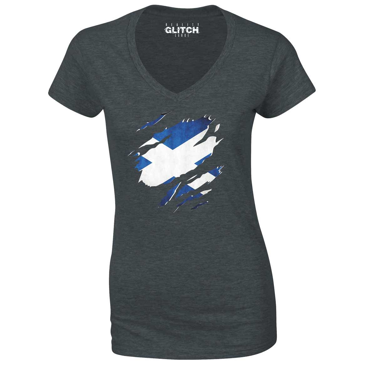 camiseta rasgadinha feminina