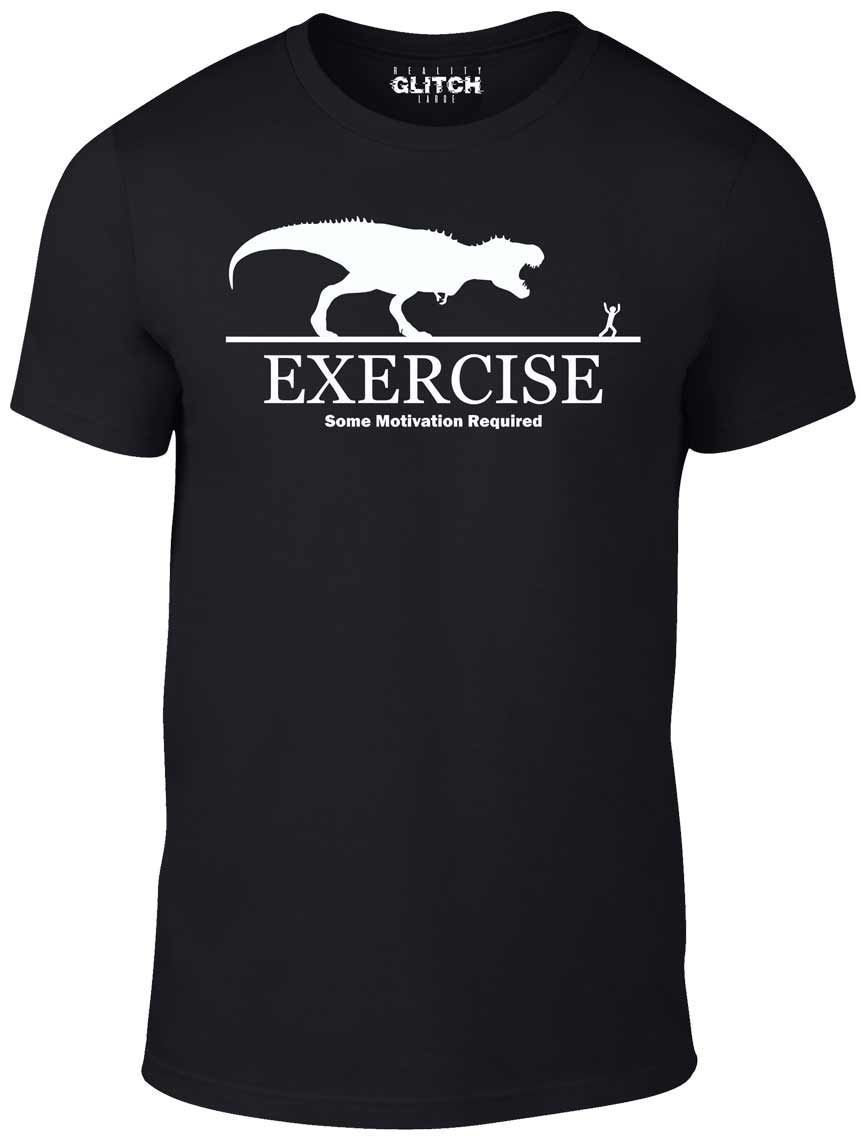 Exercise Motivation Required T-Shirt Funny t shirt t-rex