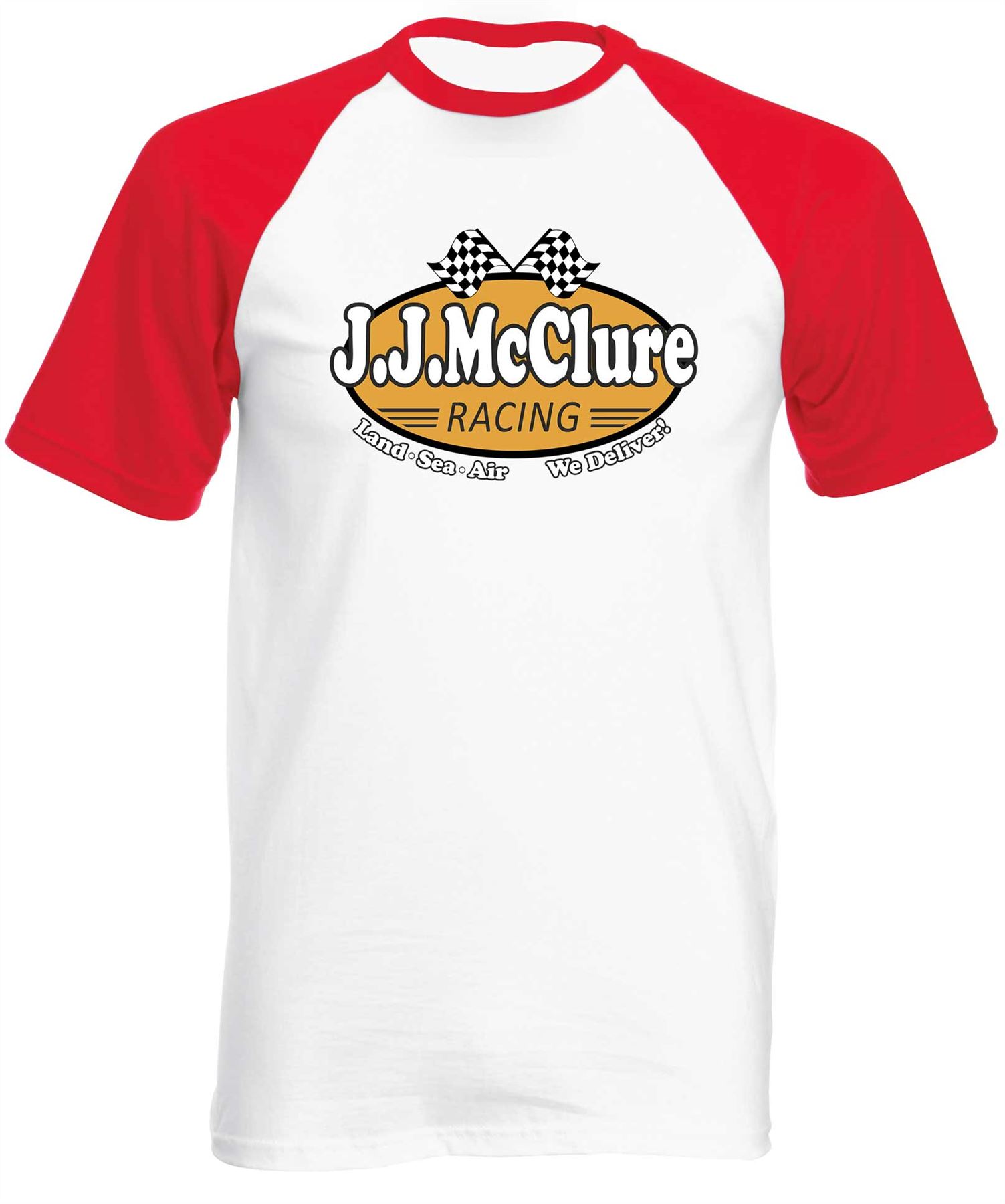 JJ McClure Racing Cannonball Short Sleeve Baseball Shirt Run Burt