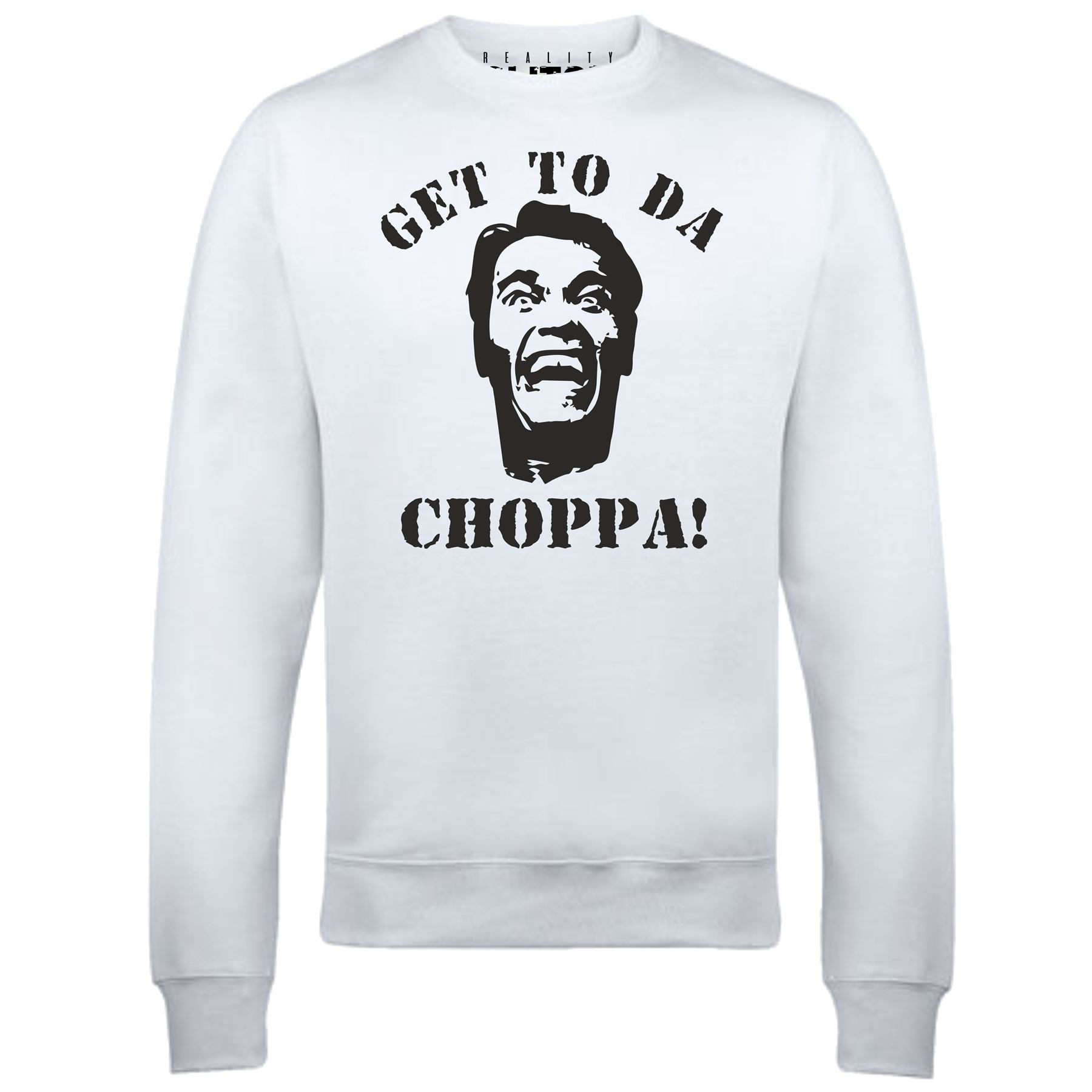 Get to Da Choppa Sweatshirt - Inspired by Predator film Arnie 80's retro sci fi - Picture 17 of 17