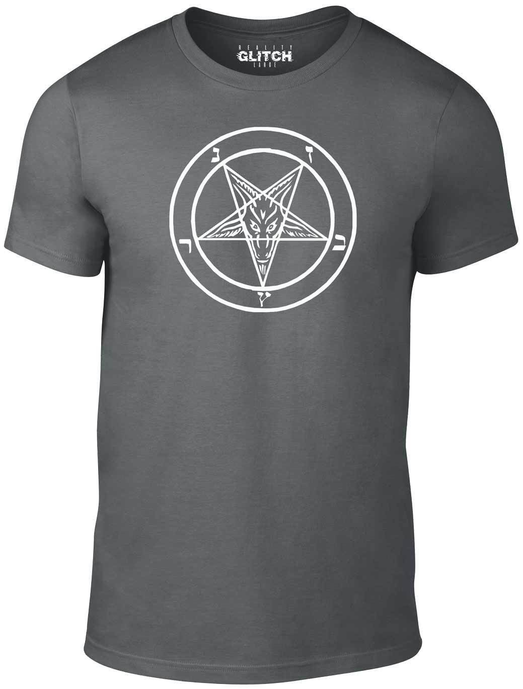 T-Shirt Baphomet Sigil - Maglietta divertente Satana retrò diavolo bibbia anticristo strega - Foto 19 di 29