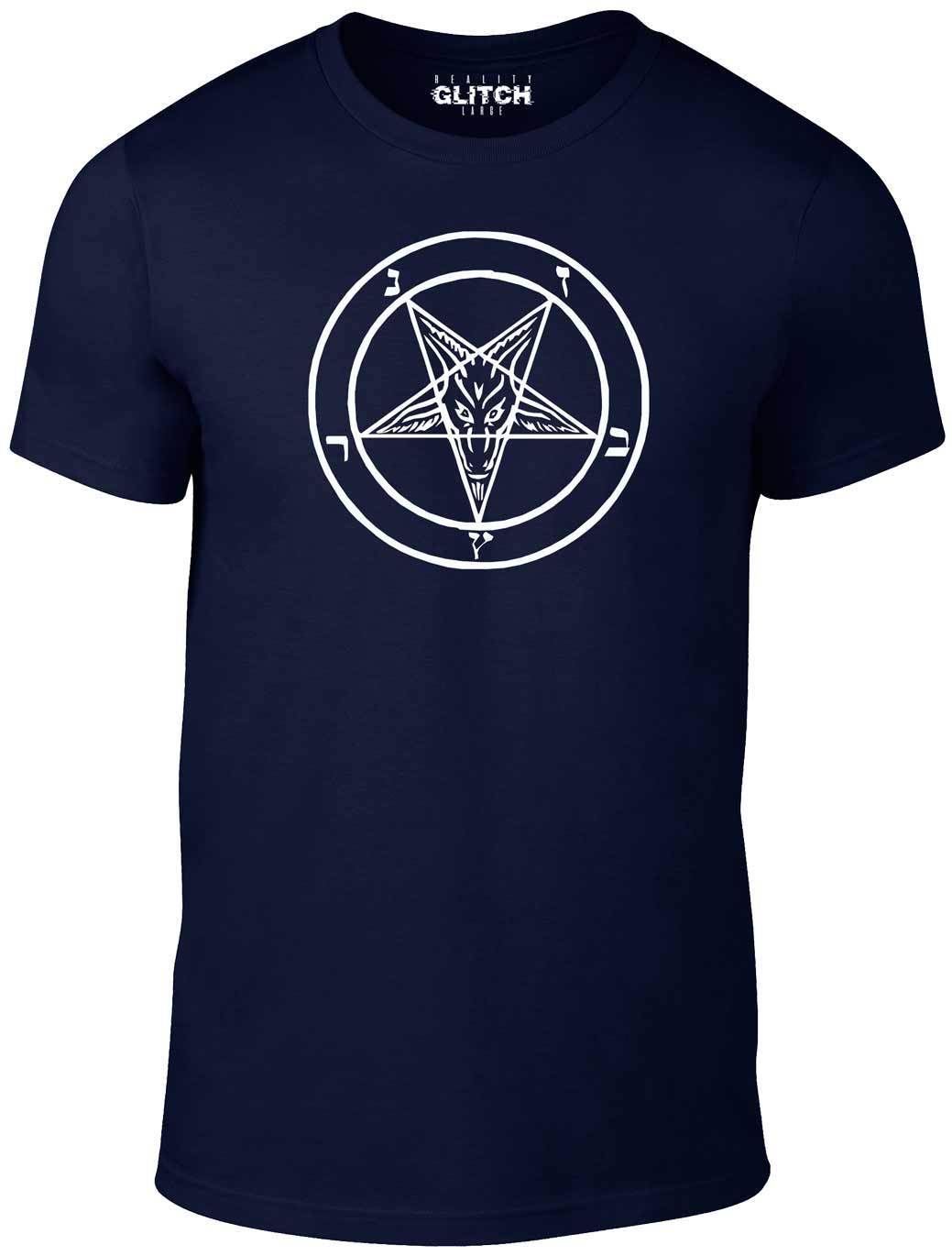 T-Shirt Baphomet Sigil - Maglietta divertente Satana retrò diavolo bibbia anticristo strega - Foto 23 di 29