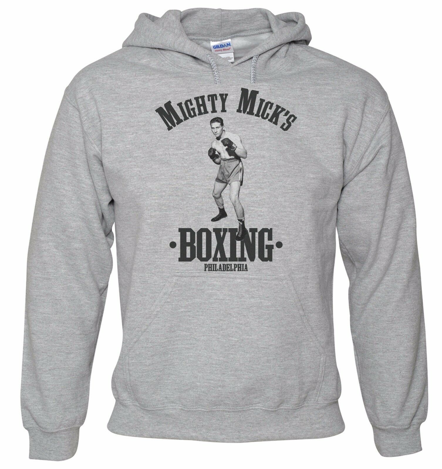 Men's Mighty Micks Boxing Hoodie - Funny Retro Fight Ring Gym Gloves ...