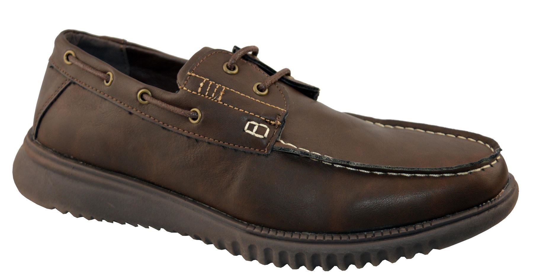 Mens Comfort Casual Lace Up Moccasin 