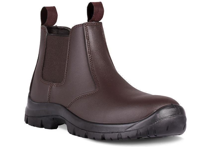 Mens Titan Leather Chelsea Dealer Steel 