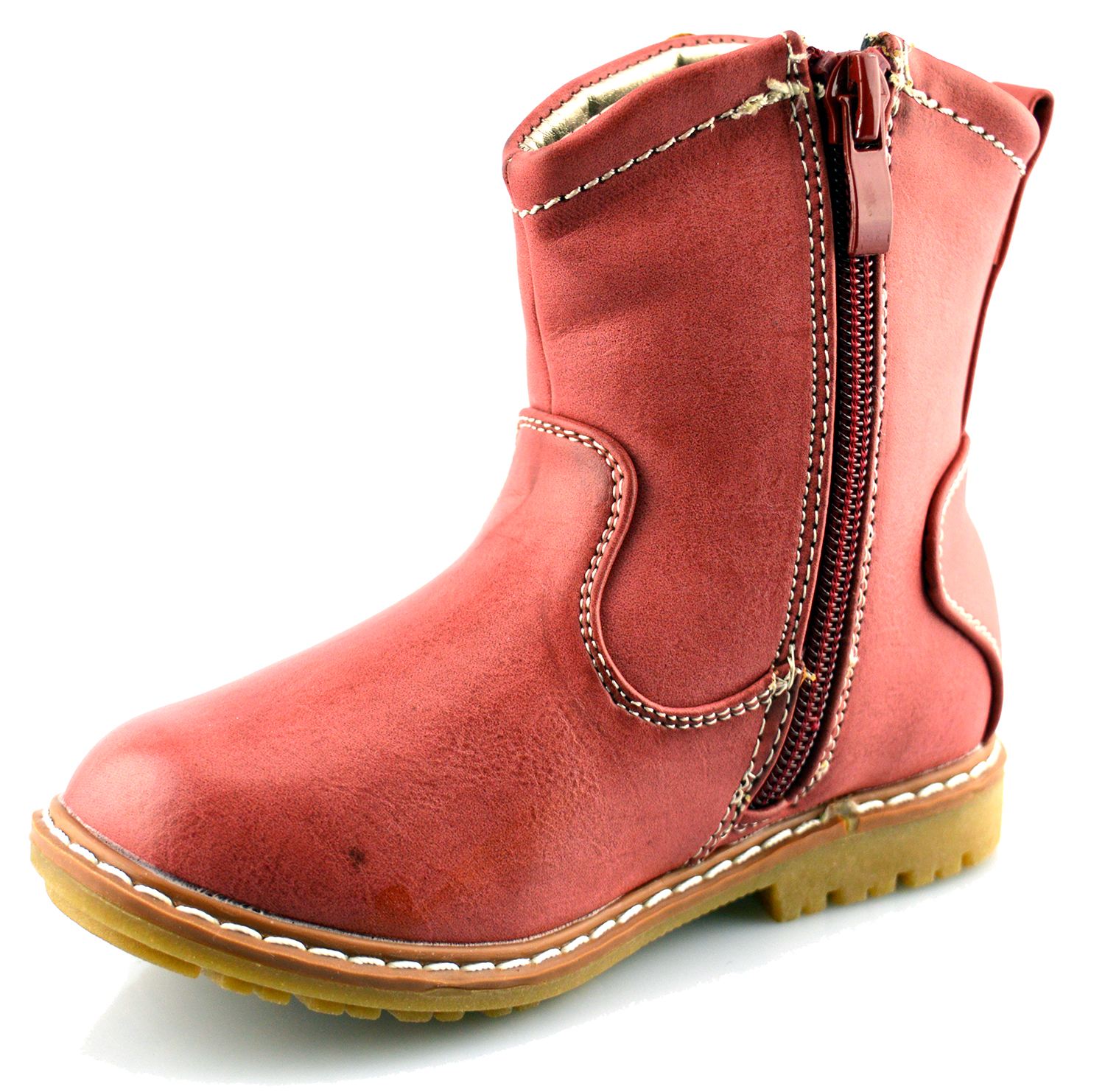 Infant Baby Girls Ankle Boots Grip Sole Inside Zip Floral Shoes Size Infant Baby Girls Ankle Boots Grip Sole Inside Zip Floral Shoes Size