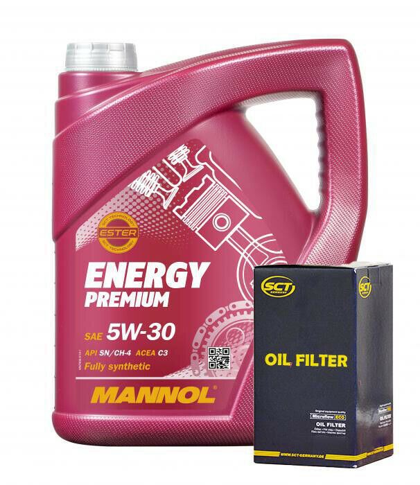 VAUXHALL INSIGNIA 2.0 CDTi 0816 Mannol 5L Engine Oil and Oil Filter