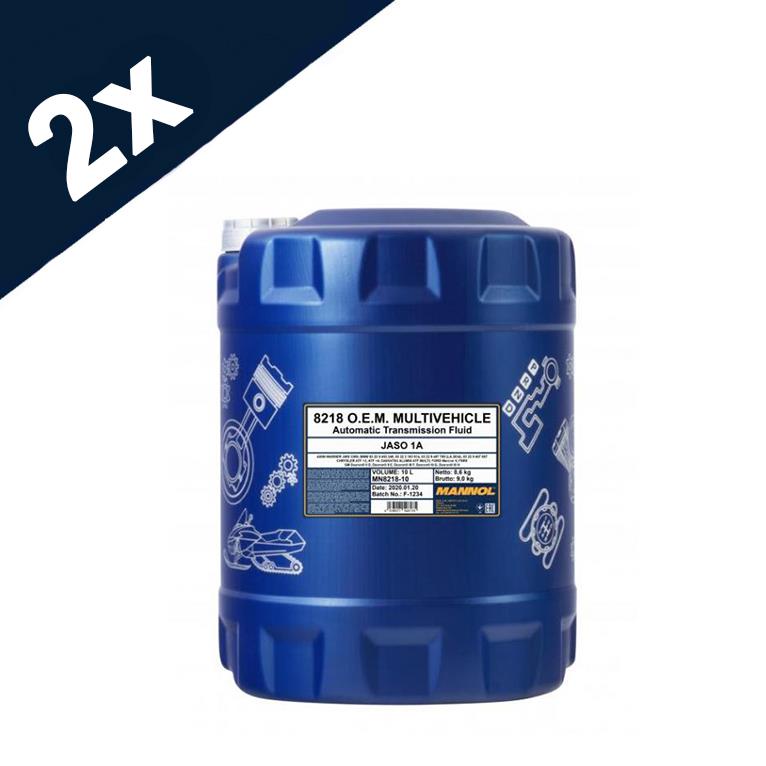 MANNOL 2x10L ATF Multivehicle Automatic Transmission Fluid JWS 3309