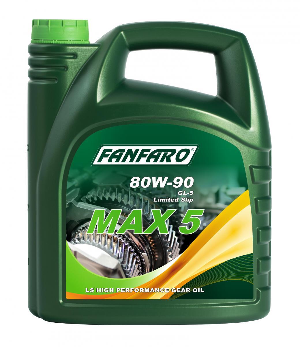 FanFaro MAX 5 HYPOID Manual Gear Oil SAE 80W90 API GL 5 MILL2105 D