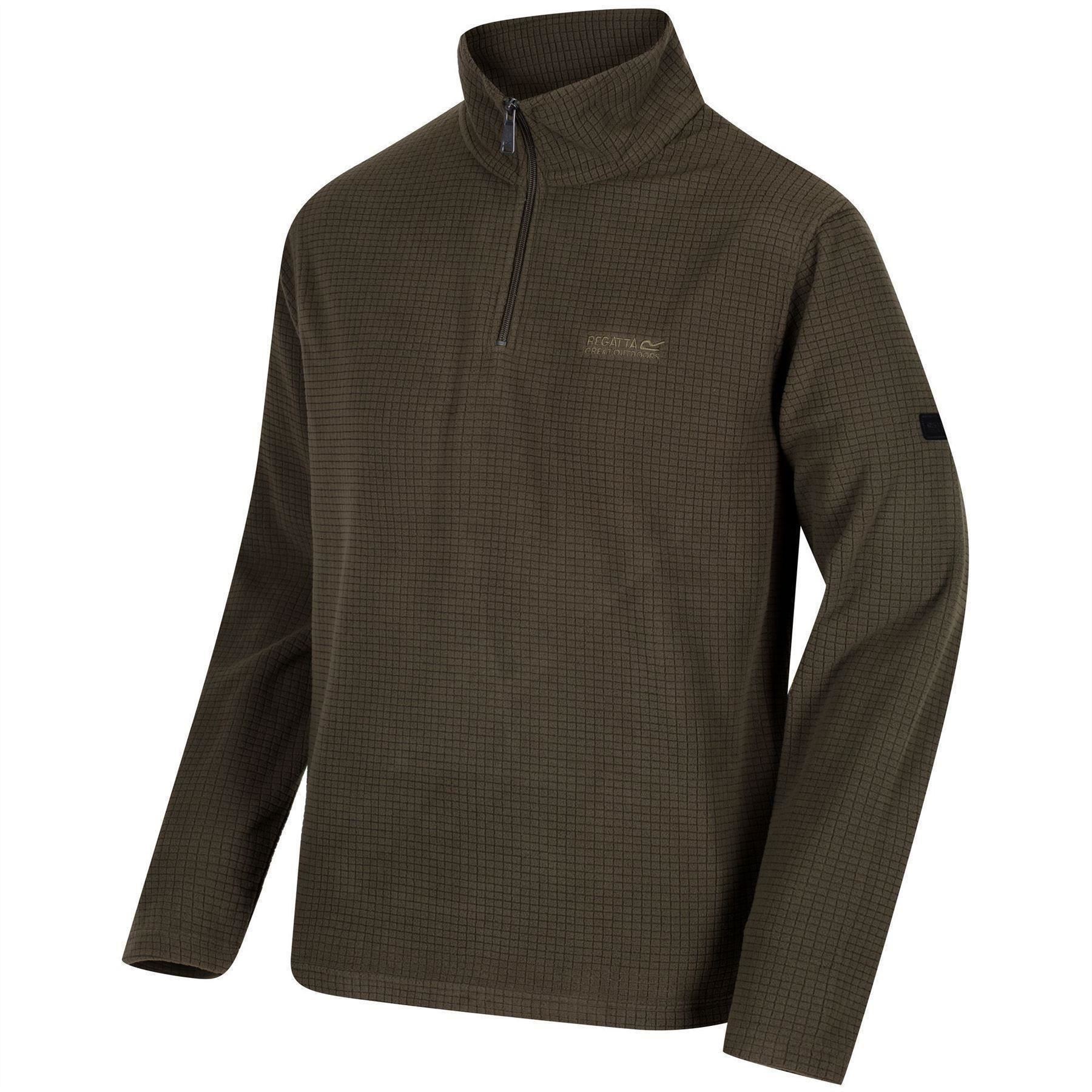 Regatta Mens Elgon Hazy Blue Brooklyn Half Zip Lightweight Fleece - Picture 16 of 32