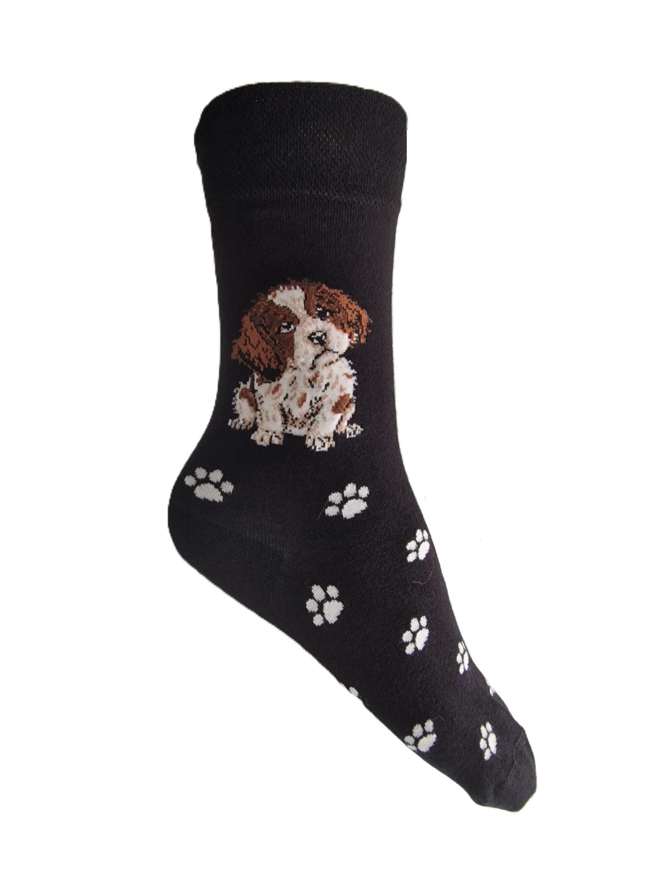 Ladies Dog Lover Novelty Socks Paw Print Bamboo Blend 4-8 - Picture 31 of 35