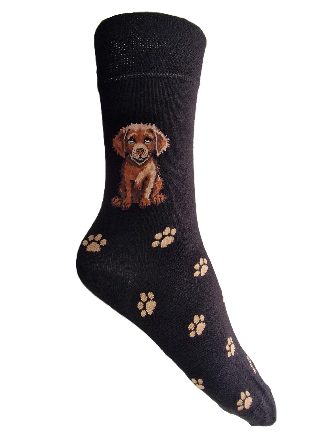 Ladies Dog Lover Novelty Socks Paw Print Bamboo Blend 4-8 - Picture 22 of 35