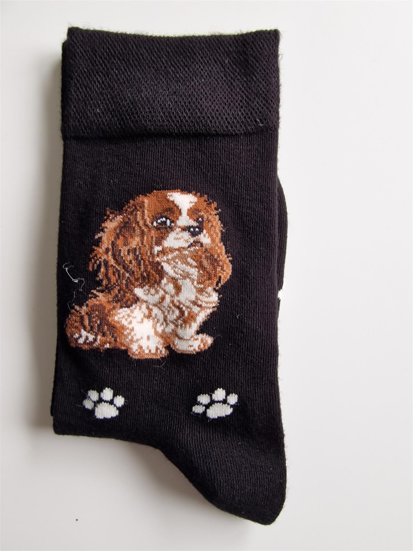 Ladies Dog Lover Novelty Socks Paw Print Bamboo Blend 4-8 - Picture 35 of 35