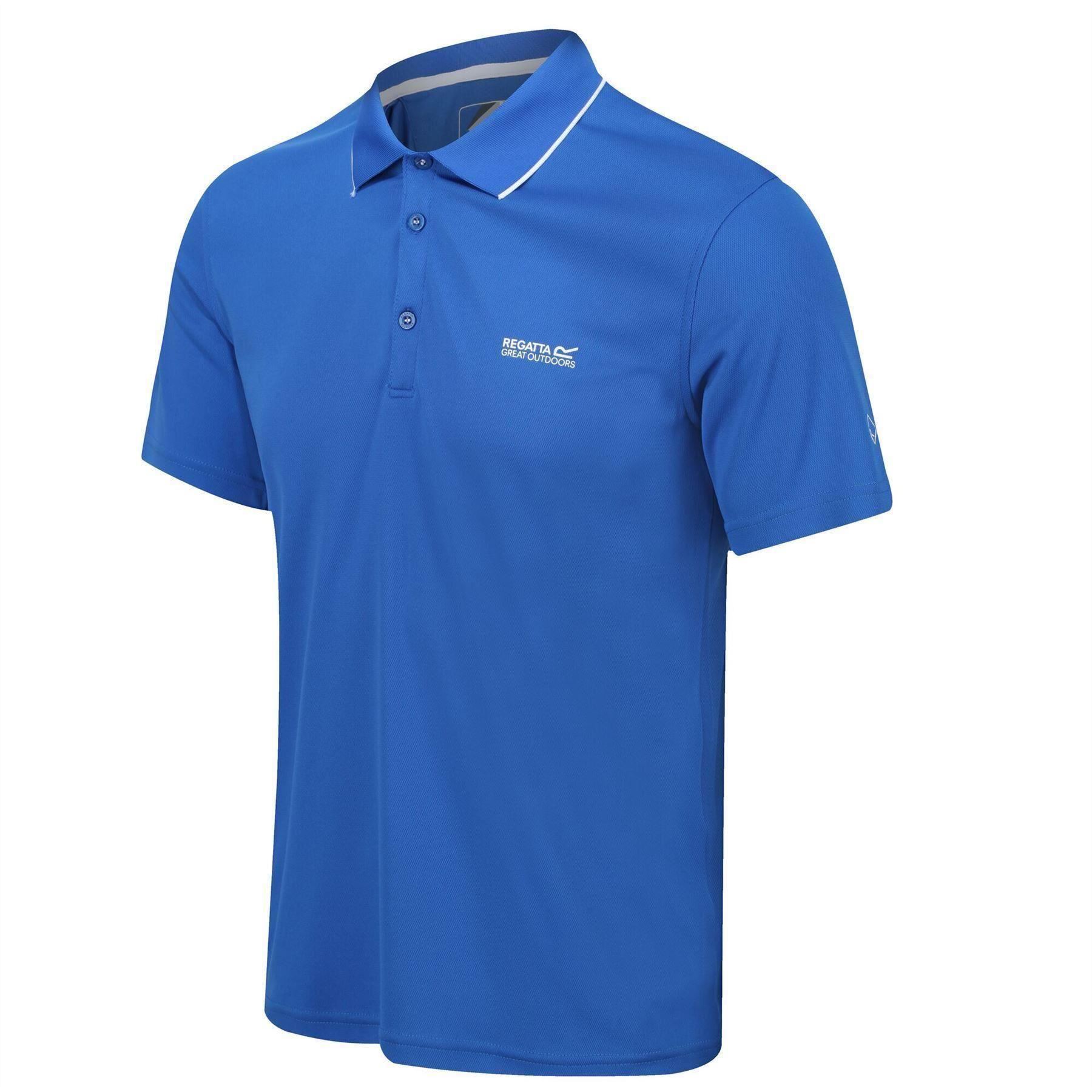 Regatta Mens Maverick V Active Polo Shirt Quick Dry Moisture Wicking