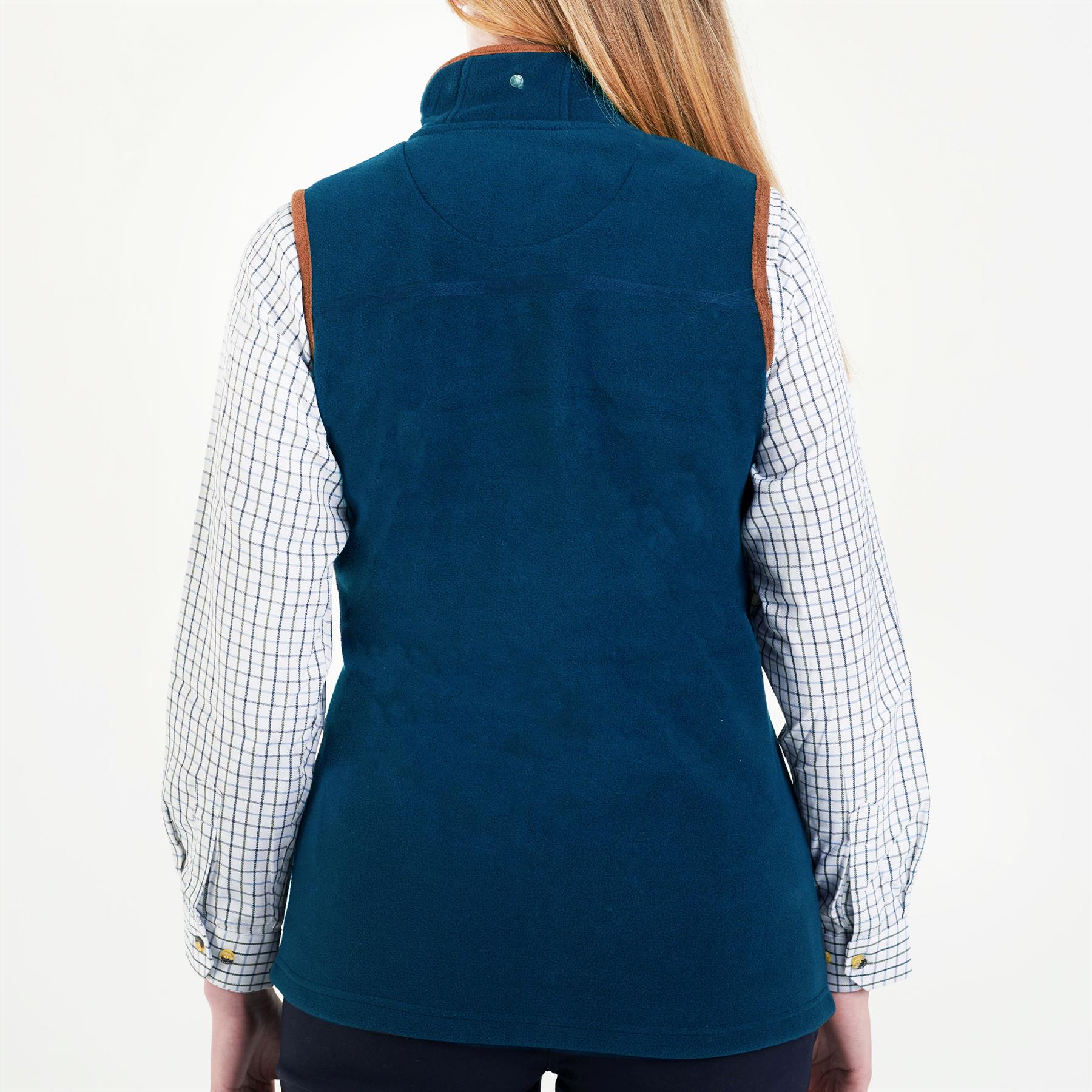 Hazy Blue Womens Ladies Sofia Full Zip Bodywarmer Gilet Fleece Waistcoat 8-20 - Picture 15 of 25