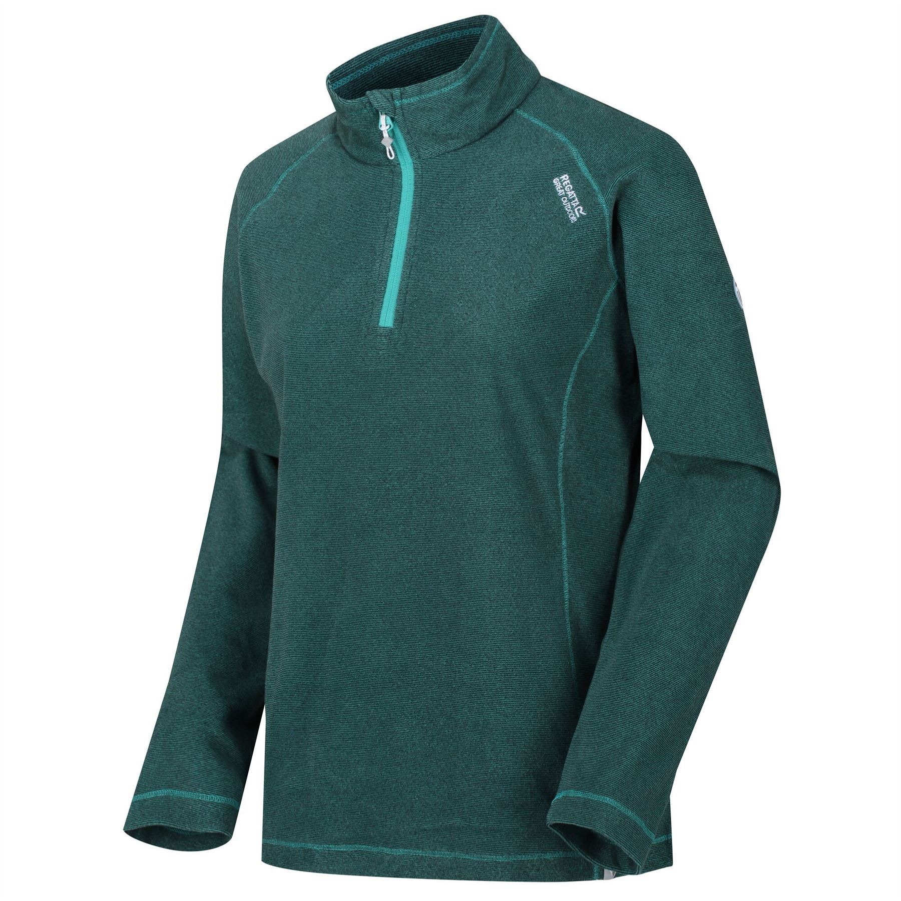 Polaire Femme Regatta Montes - Mi-Zip Léger à Rayures - Microfibre Chaud Et Respirant