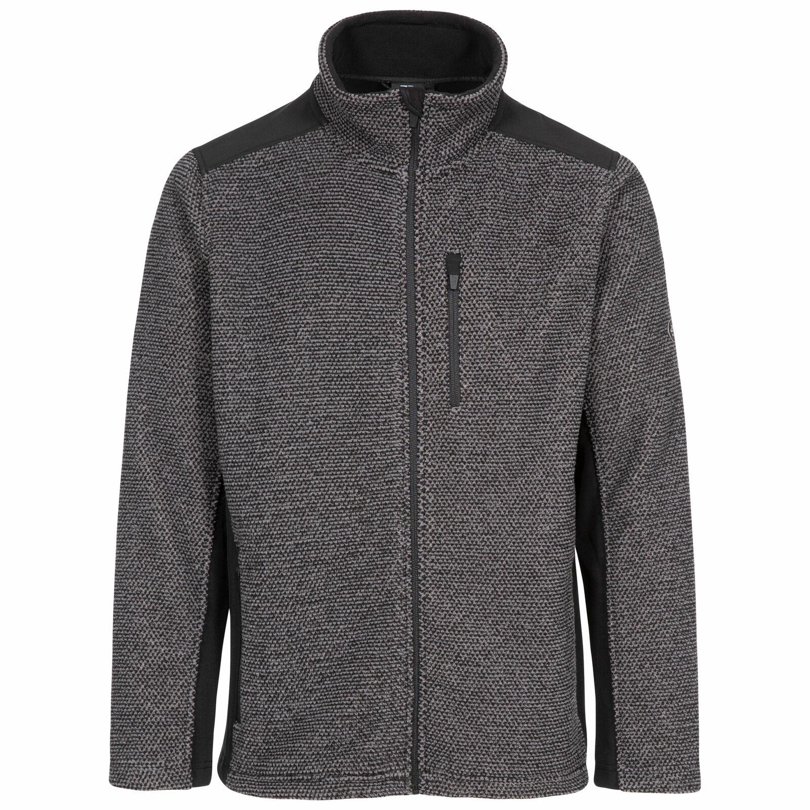 Trespass Mens Faratino Full Zip Knitted Fleece Insulated Jacket - Picture 3 of 5