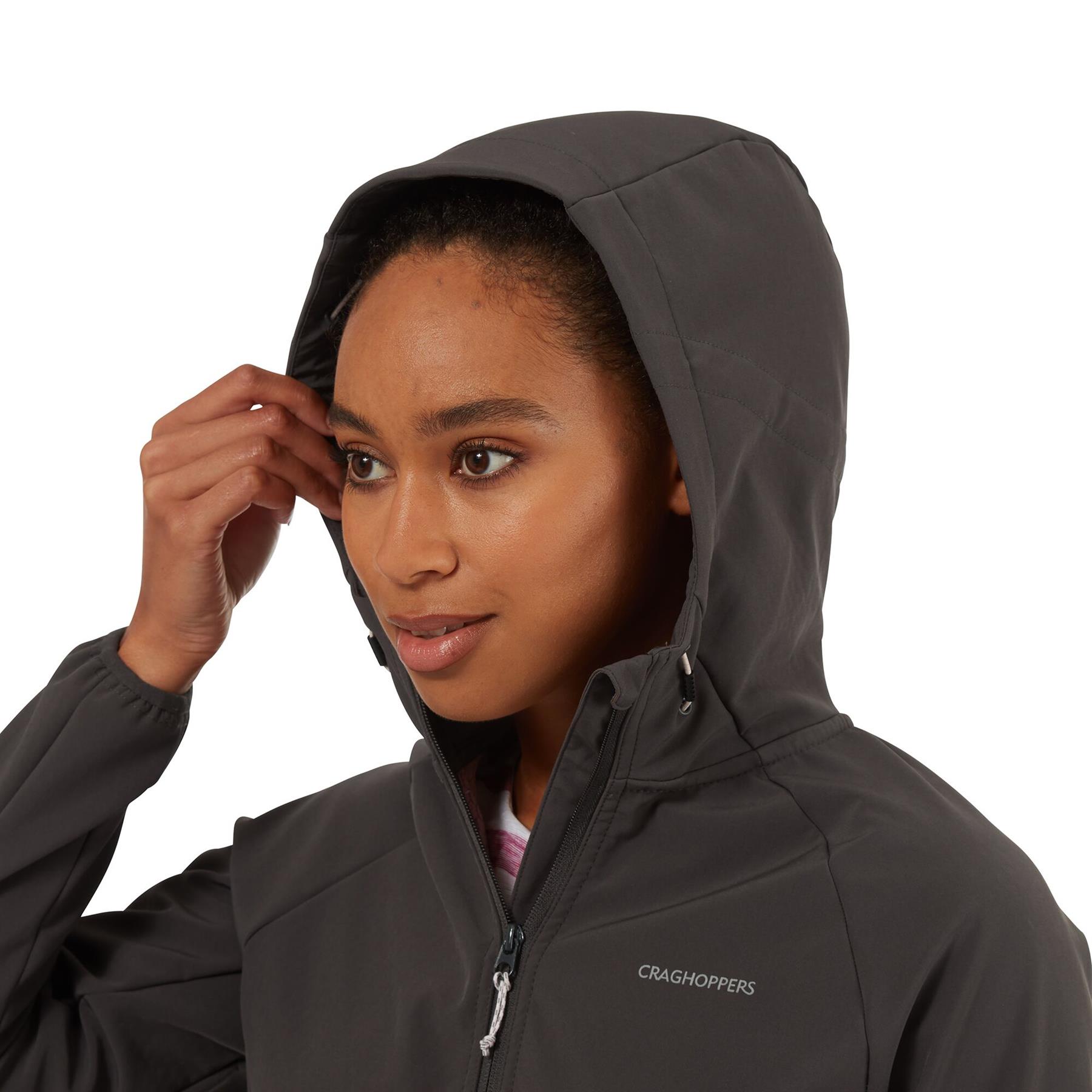 Craghoppers Womens Kalti Softshell Weatherproof Insulating Hooded Jacket - Picture 6 of 14