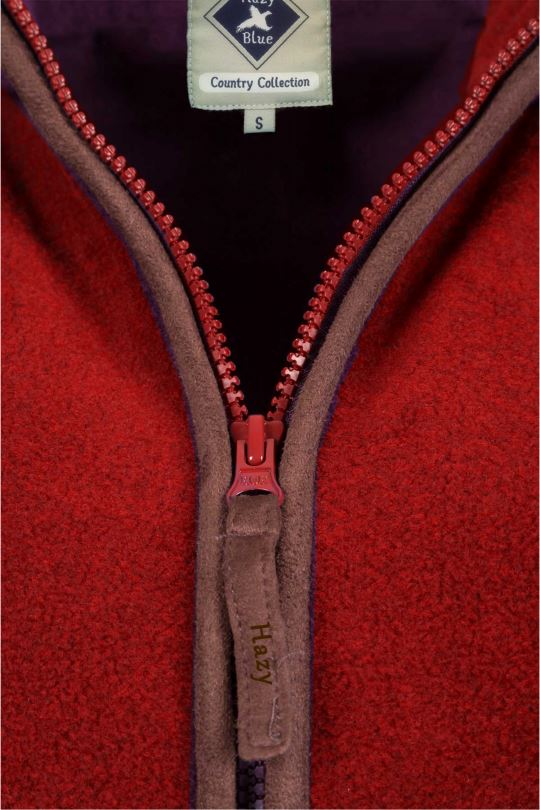 Hazy Blue Womens Ladies Sofia Full Zip Bodywarmer Gilet Fleece Waistcoat 8-20 - Picture 21 of 25