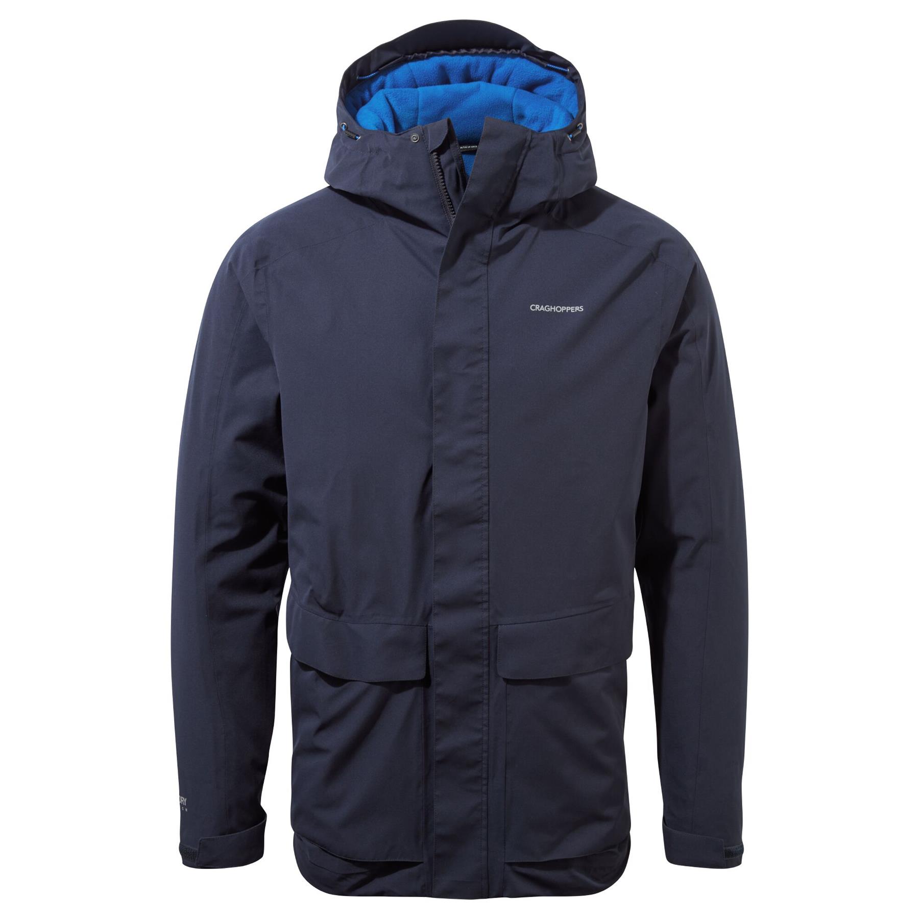 Craghoppers Mens Lorton Thermic Waterproof Breathable Stretch Hooded Jacket Coat - Picture 11 of 27