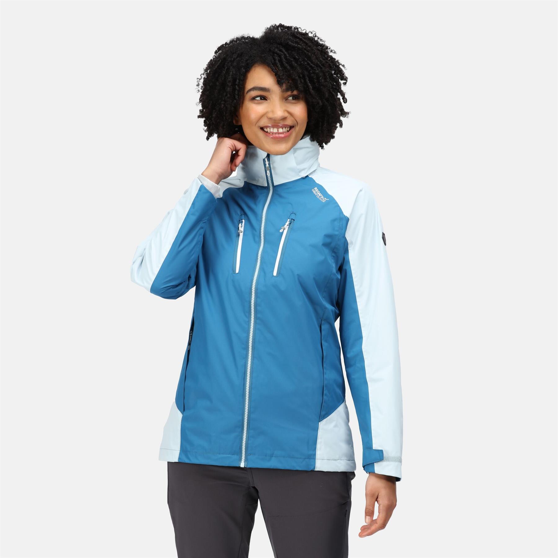Regatta Womens Calderdale IV Hooded Waterproof Jacket Zipped Pockets - Picture 13 of 48