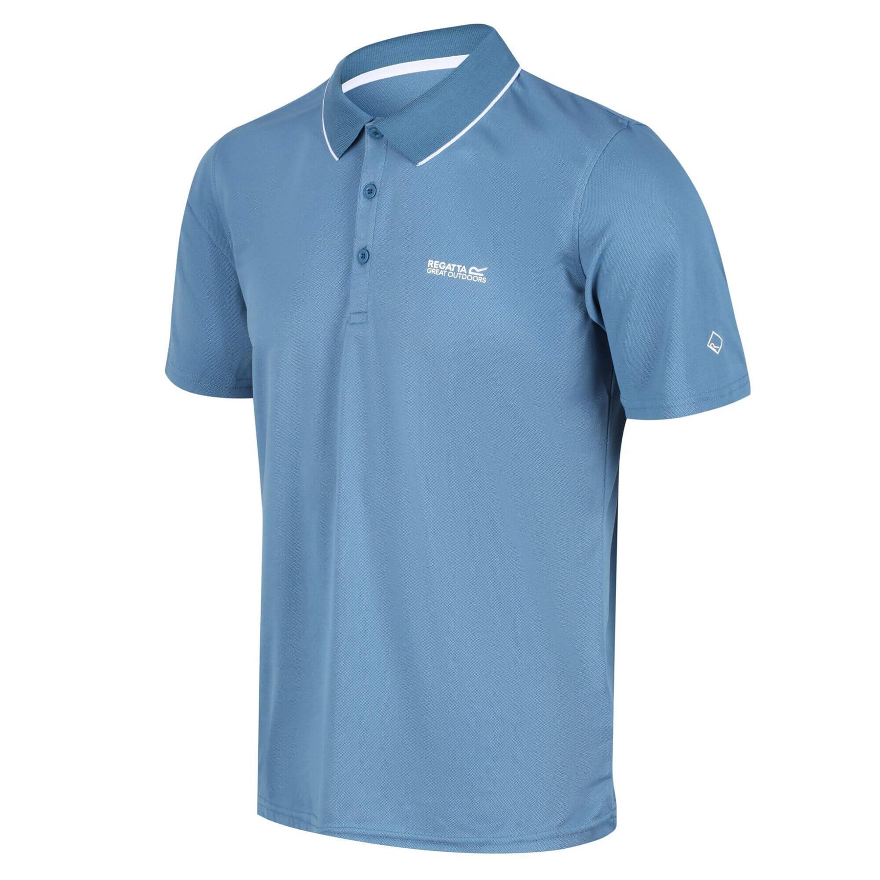 Regatta Mens Summer Polo Shirt S-4XL Coolweave Quick Dry Wicking T Shirt - Picture 41 of 62