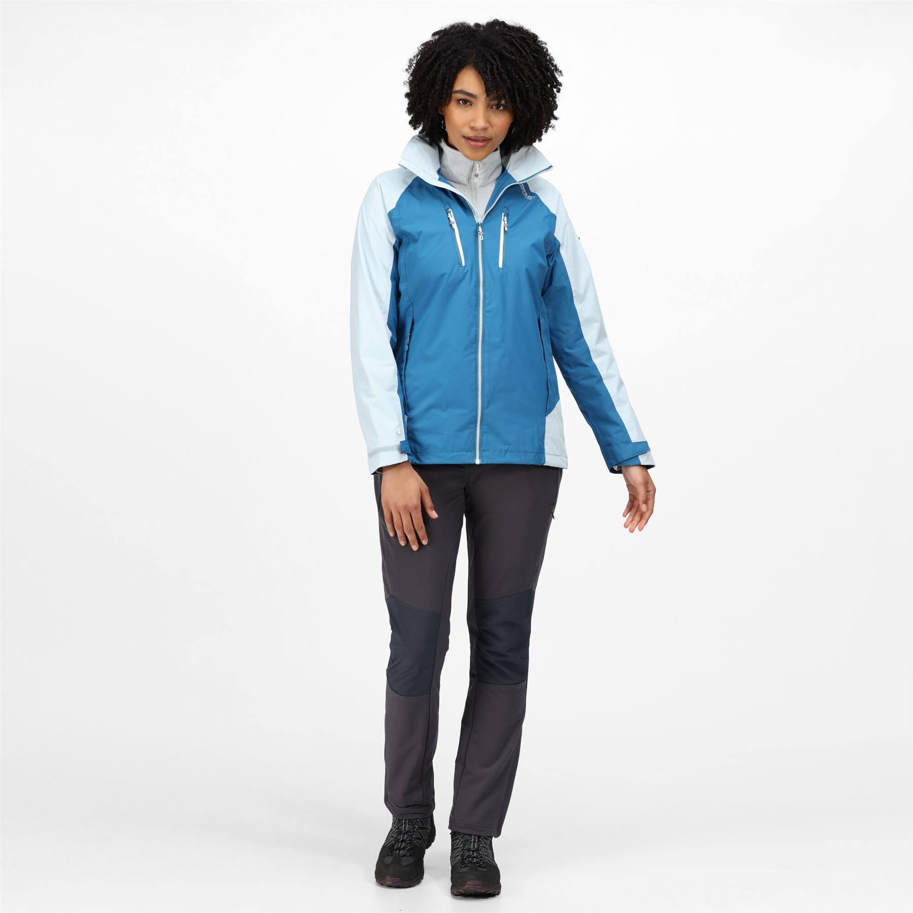 Regatta Womens Calderdale IV Hooded Waterproof Jacket Zipped Pockets - Picture 14 of 48