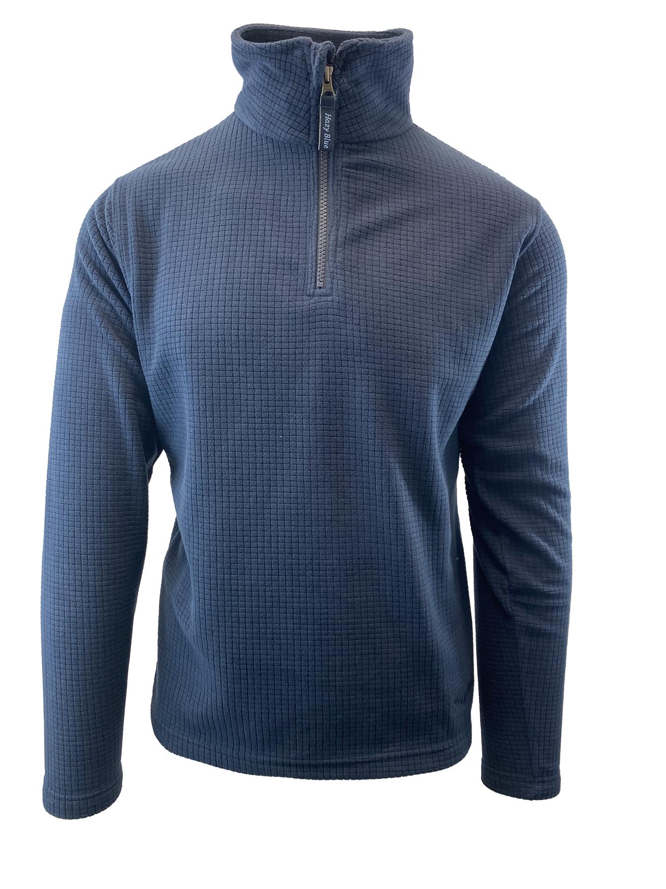 Regatta Mens Elgon Hazy Blue Brooklyn Half Zip Lightweight Fleece - Picture 26 of 32