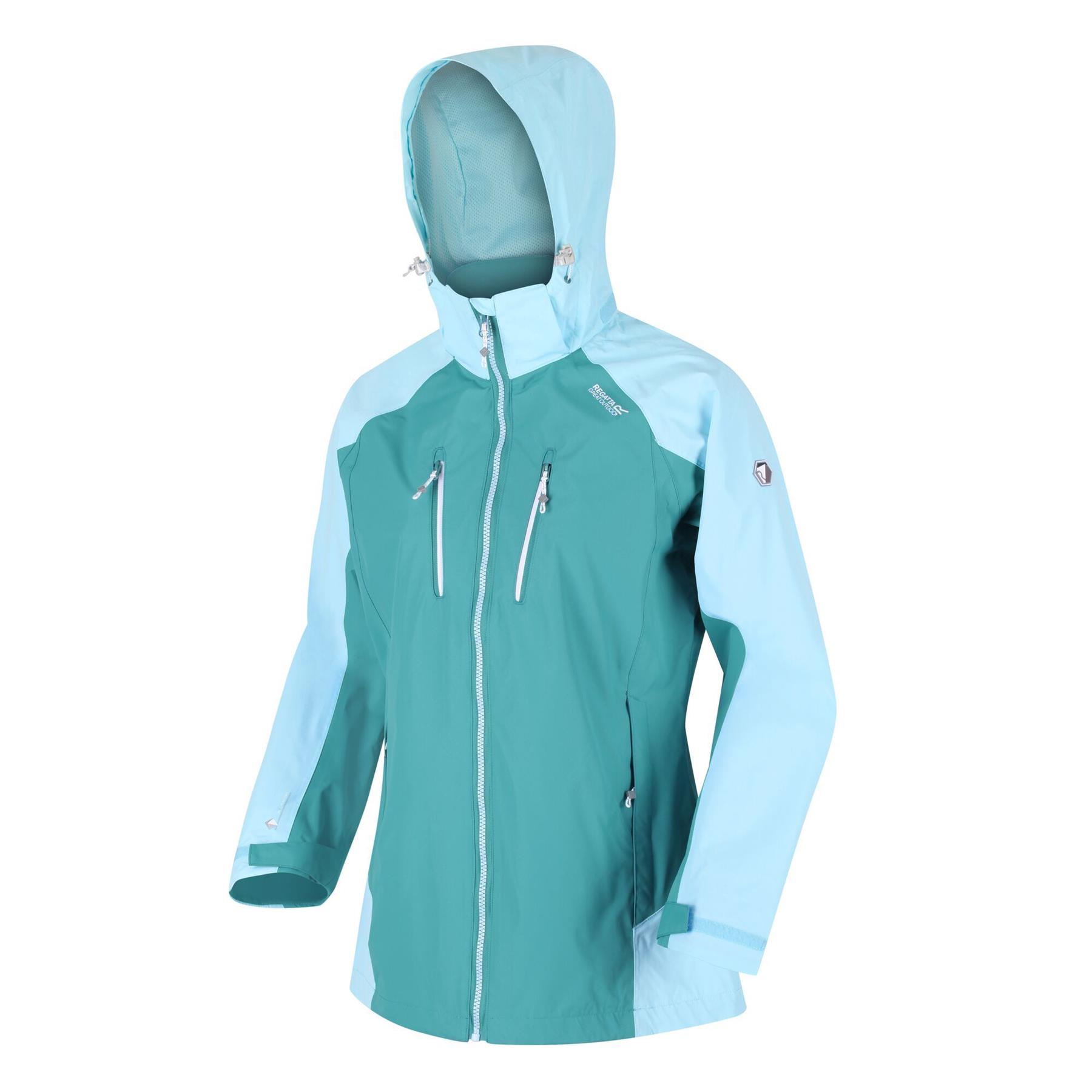 Regatta Womens Calderdale IV Hooded Waterproof Jacket Zipped Pockets - Picture 47 of 48
