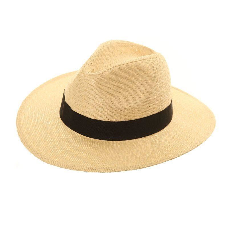 Foschia blu unisex CAPPELLO DI PAGLIA fedora ESTIVO UOMO DONNA | eBay