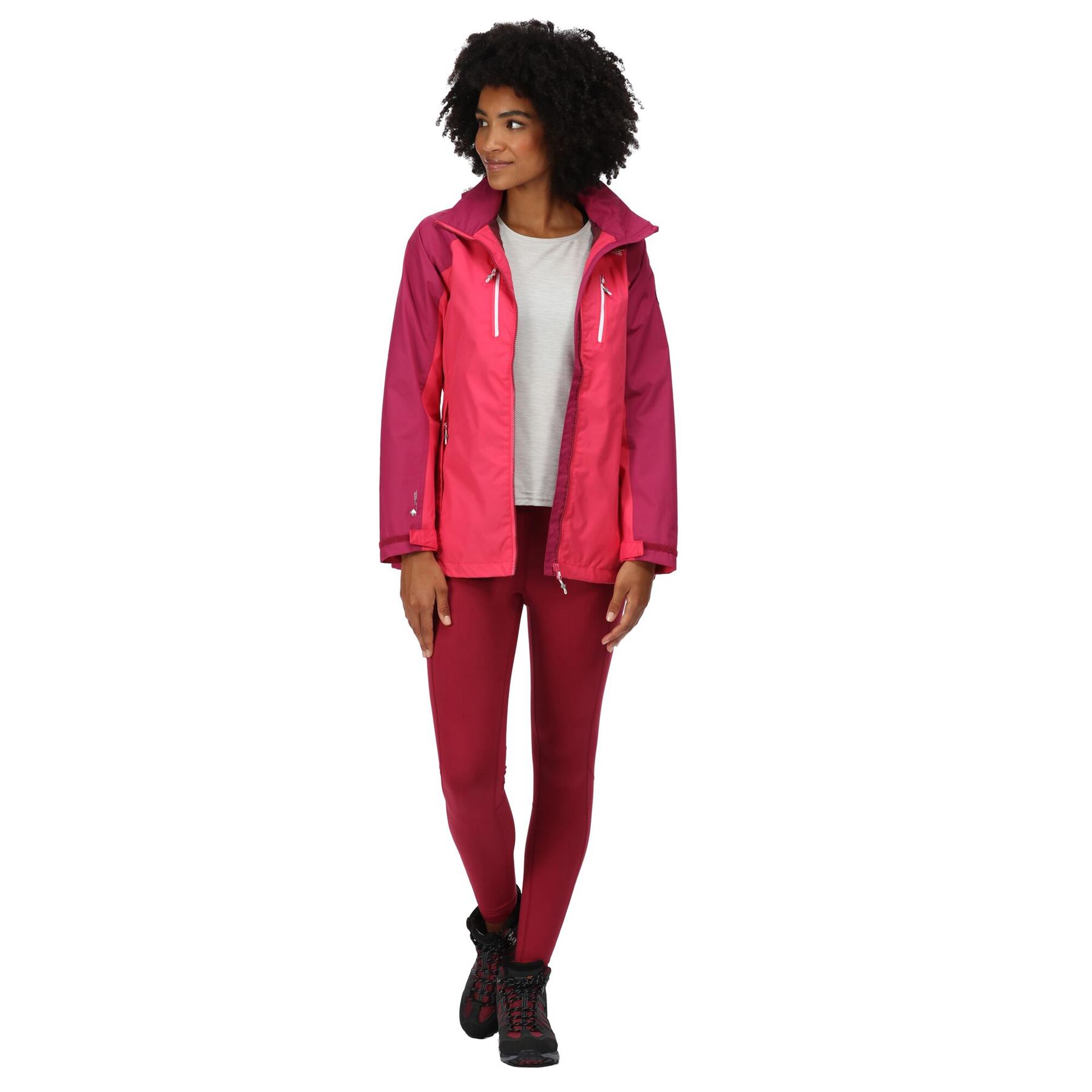 Regatta Womens Calderdale IV Hooded Waterproof Jacket Zipped Pockets - Picture 39 of 48