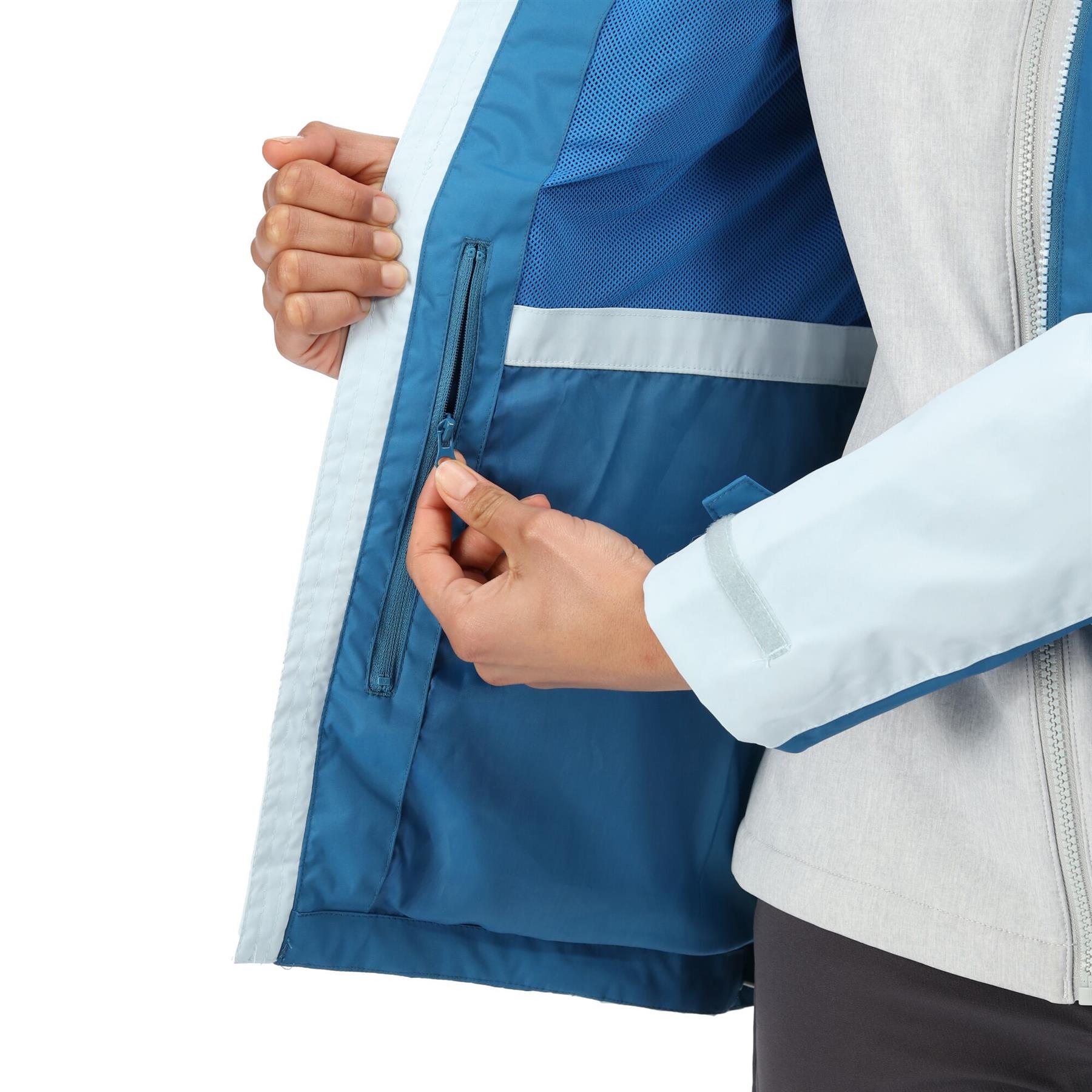 Regatta Womens Calderdale IV Hooded Waterproof Jacket Zipped Pockets - Picture 16 of 48