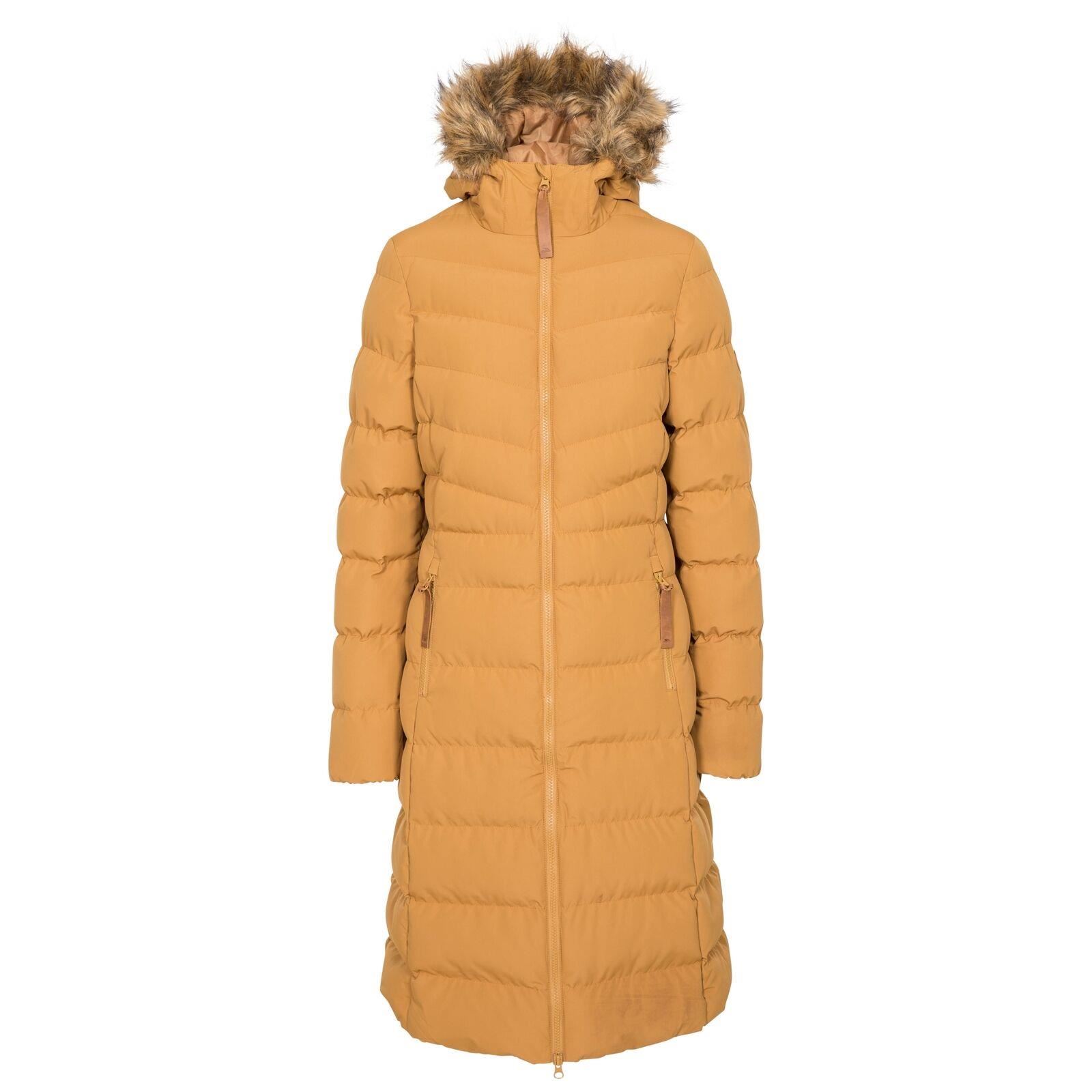 Trespass Audrey Womens Ladies Long Waterproof Parka Coat Padded Hooded Jacket | eBay