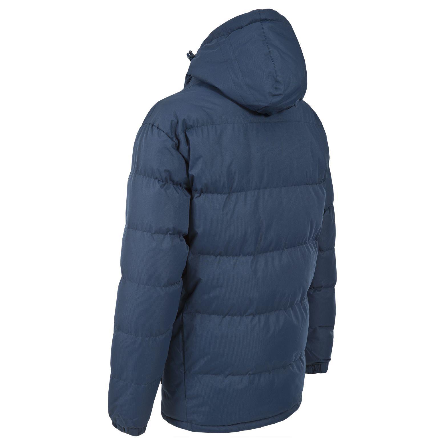Chaqueta aislada acolchada con clip para hombre Trespass informal con cremallera abrigo con capucha - Imagen 19 de 19