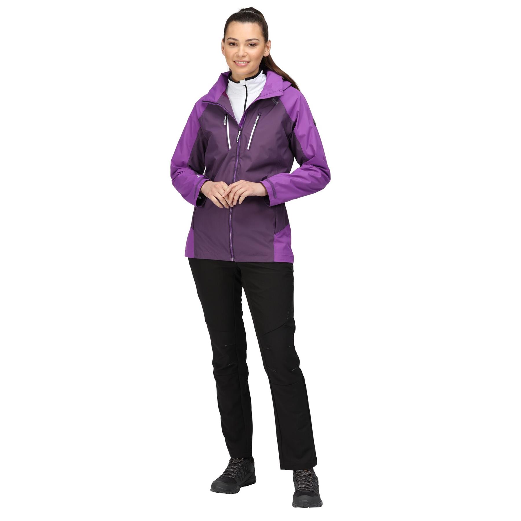Regatta Womens Calderdale IV Hooded Waterproof Jacket Zipped Pockets - Picture 24 of 48