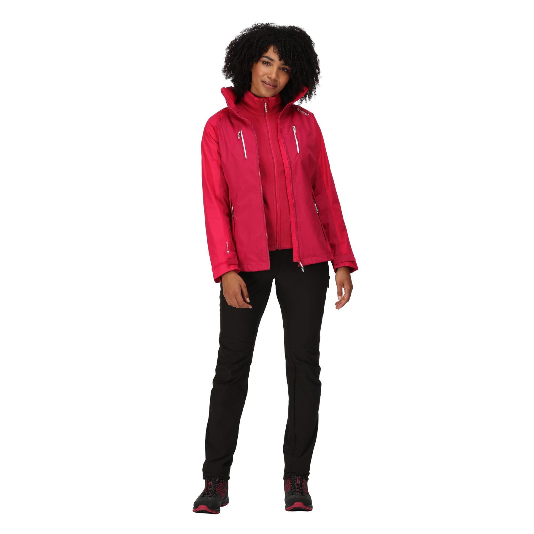 Regatta Womens Calderdale IV Hooded Waterproof Jacket Zipped Pockets - Picture 7 of 48